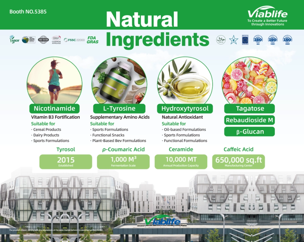 Featured Natural Ingredients from Viablife