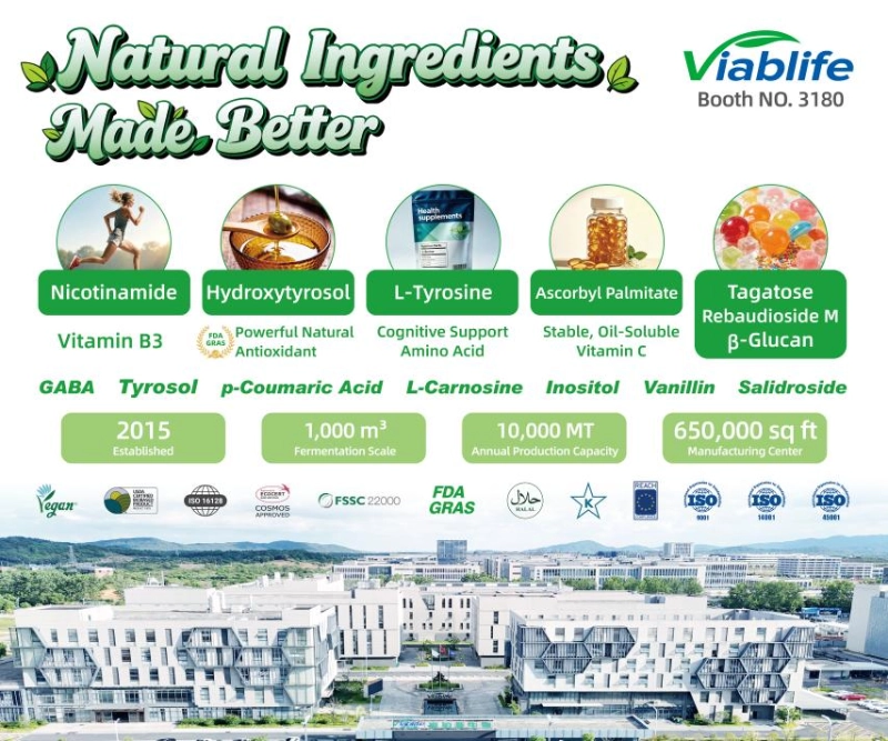 พบกับ Viablife ได้ที่งาน SupplySide Global 2026 Meet Viablife at SupplySide Global 2026