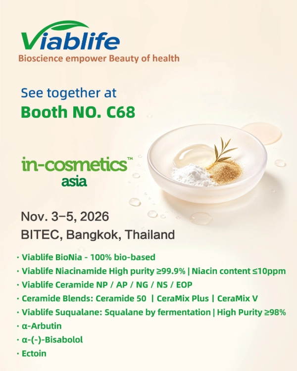 Viablife ในงาน in-cosmetics Asia 2026 Viablife at in-cosmetics Asia 2026