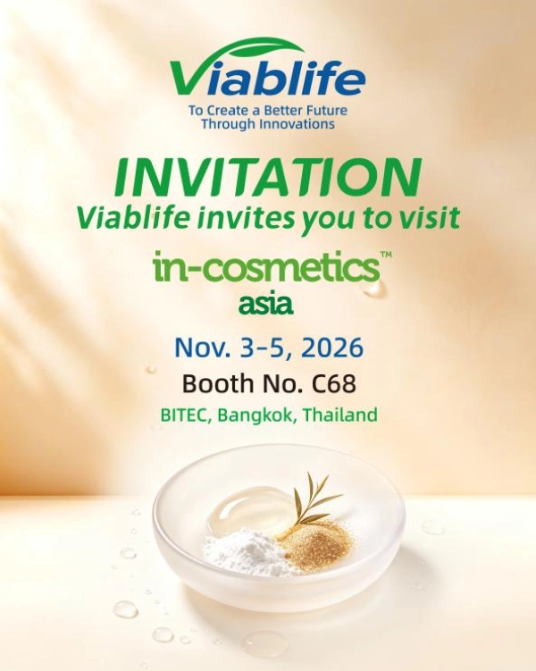 Viablife ในงาน in-cosmetics Asia 2026 Viablife at in-cosmetics Asia 2026